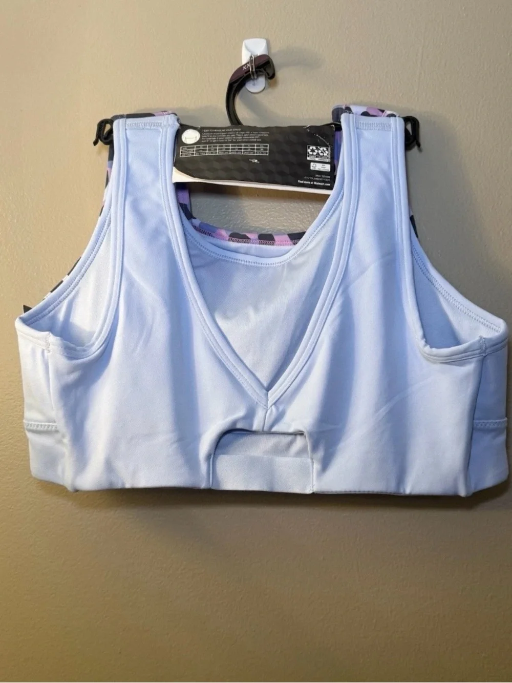 Athletic Works Pink and Black Leopard Print Blue Sports Bra XXL 2 Pack New